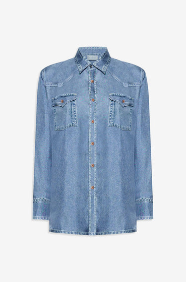 ALOE Longsleeve Shirt Silk-Tops-Pierre Louis Mascia-Debs Boutique